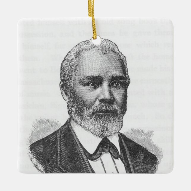 Justin Holland Ceramic Ornament (Front)