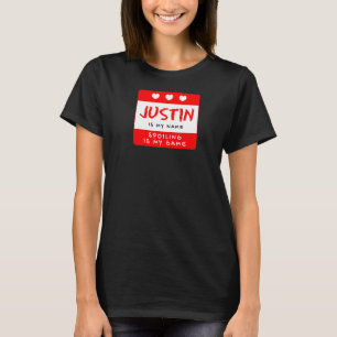 Justin Is My Name Personalised Nickname Custom Ali T-Shirt