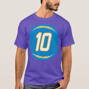 Justin Number 10 Jersey Los Angeles Chargers Inspi T-Shirt