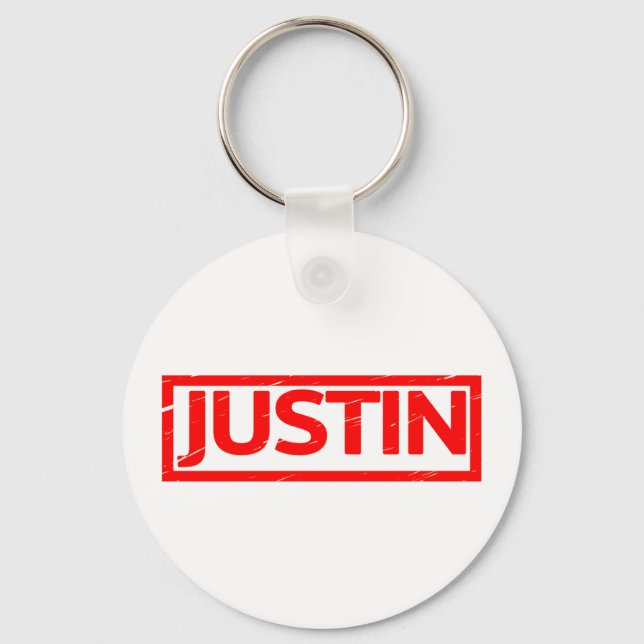Justin Stamp Key Ring (Front)