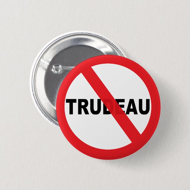 Justin Trudeau 6 Cm Round Badge (Front & Back)