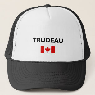 Justin Trudeau Canada Canadian Flag Light-Color Trucker Hat
