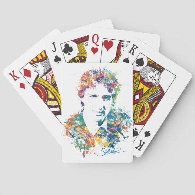 Justin Trudeau Digital Art Playing Cards (Back)
