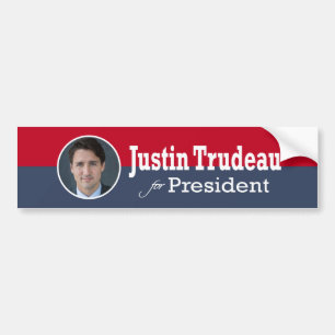 Justin Trudeau for President Bumper Sticker