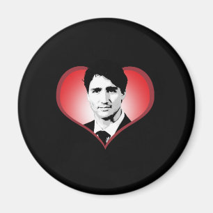Justin Trudeau Heart -.png Magnet