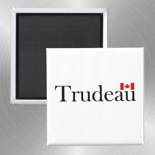 Justin Trudeau Official Canadian Flag Light-Color Magnet