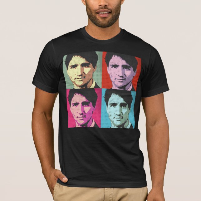 Justin Trudeau Pop Art T-Shirt (Front)