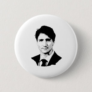 Justin Trudeau Portrait 6 Cm Round Badge