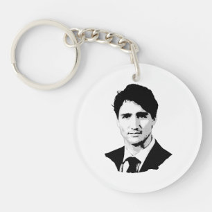 Justin Trudeau Portrait Key Ring