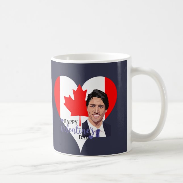 justin trudeau valentine coffee mug (Right)