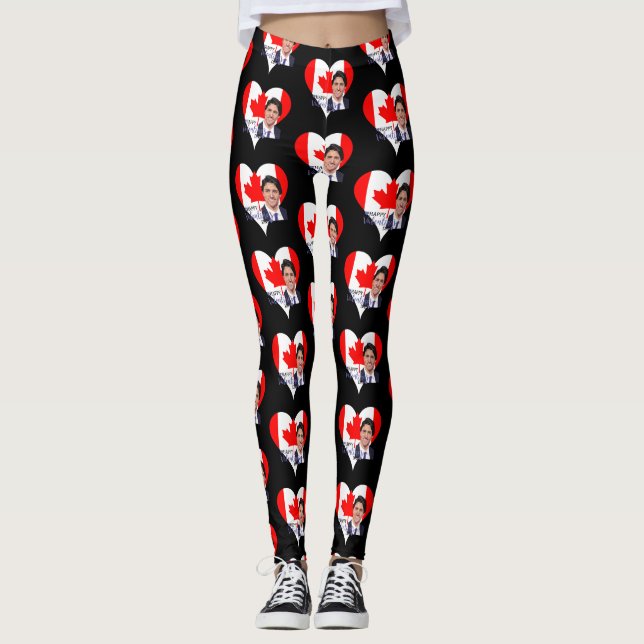 justin trudeau valentine leggings (Front)