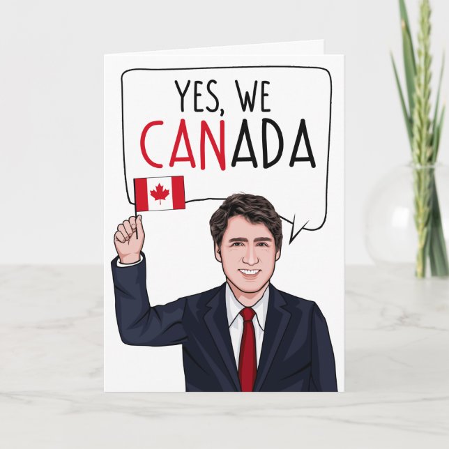 JUSTIN TRUDEAU: Yes We Canada Card (Front)