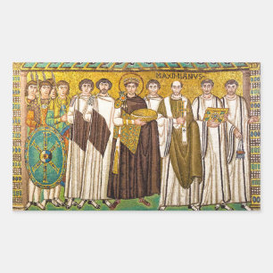 Justinian the Great Roman emperor Rectangular Sticker