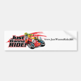 JustWannaRide.net Bumper Sticker
