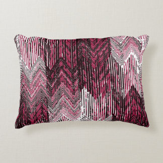 Jute Geometric Ethnic Modern Print. Decorative Cushion