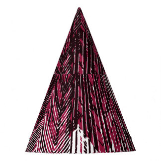 Jute Geometric Ethnic Modern Print. Party Hat