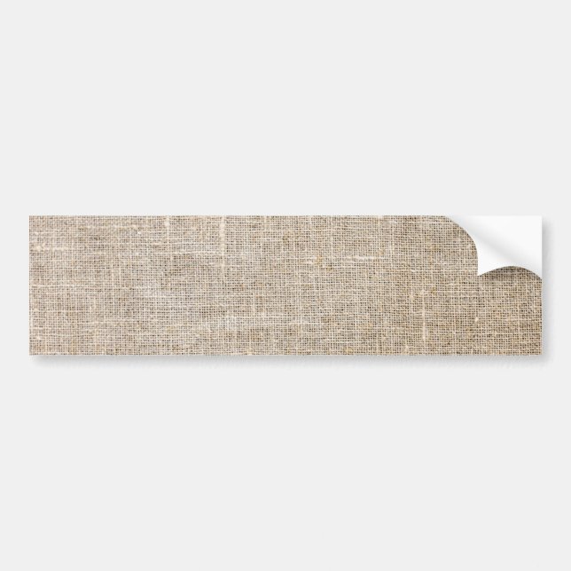 Jute Textile Bumper Sticker (Front)