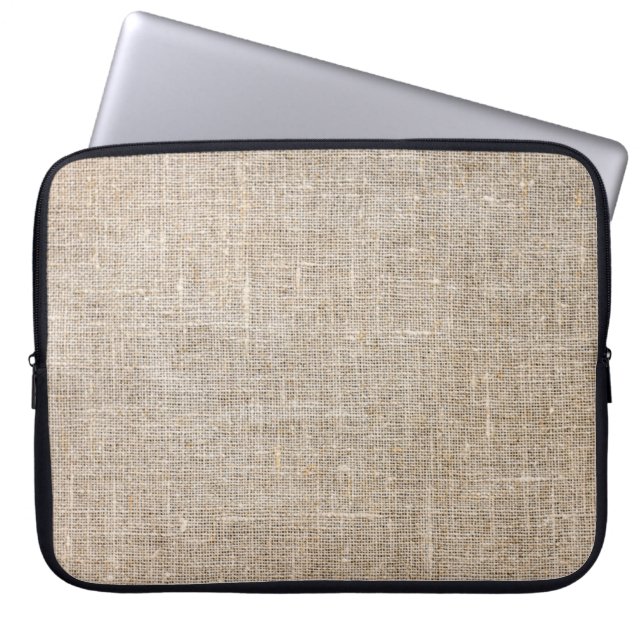 Jute Textile Laptop Sleeve (Front)