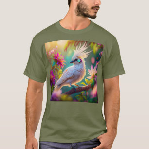 Juvenile Crested Blush Feather Dove Fantasy Bird T-Shirt