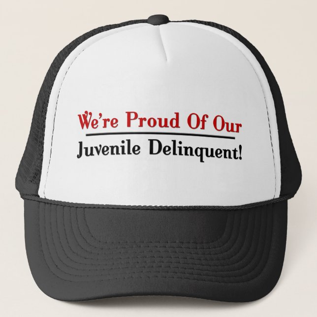 Juvenile Delinquent Trucker Hat (Front)