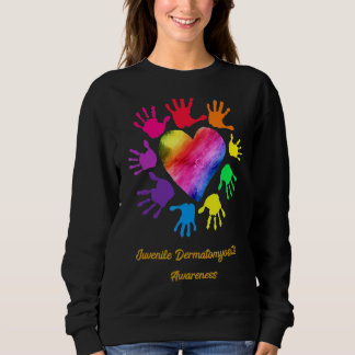 Juvenile Dermatomyositis Awareness Hands Sweatshirt
