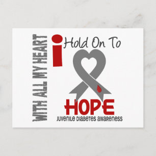 Juvenile Diabetes I Hold On To Hope Postcard