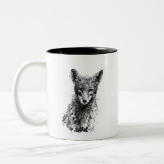 Juvenile Fox Two-Tone Coffee Mug
