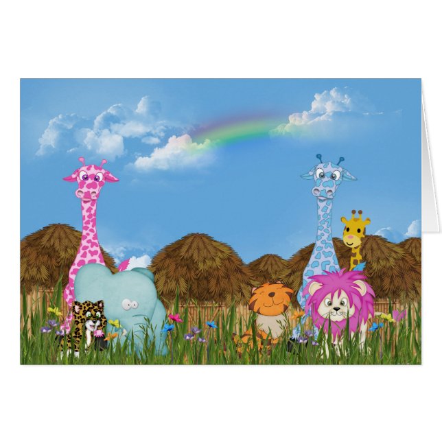 Juvenile Jungle Animals (Front Horizontal)