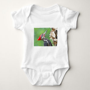 Juvenile Pileated Woodpecker Profile Gifts Apparel Baby Bodysuit