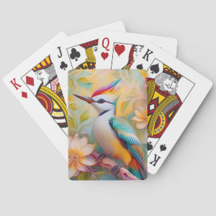 Juvenile Rainbow Woodpecker Fantasy Bird Playing Cards