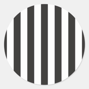 Juventus Torino stripes football club Italy black Classic Round Sticker