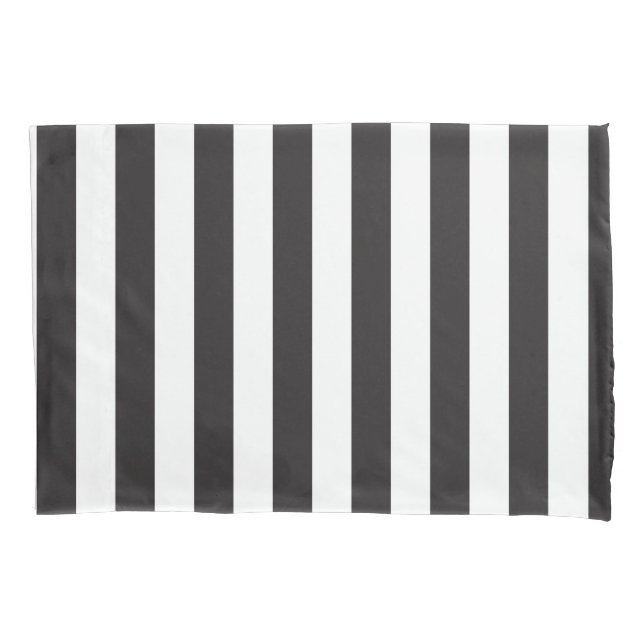 Juventus Torino stripes football club Italy black  Pillowcase (Front)