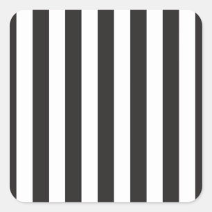 Juventus Torino stripes football club Italy black  Square Sticker