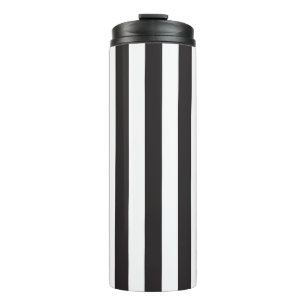 Juventus Torino stripes football club Italy black  Thermal Tumbler