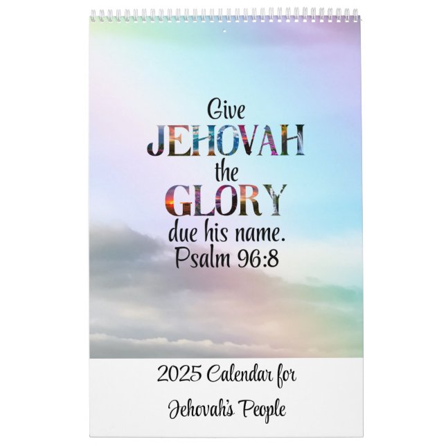 JW 2025 Calendar with Year Text (Cover)