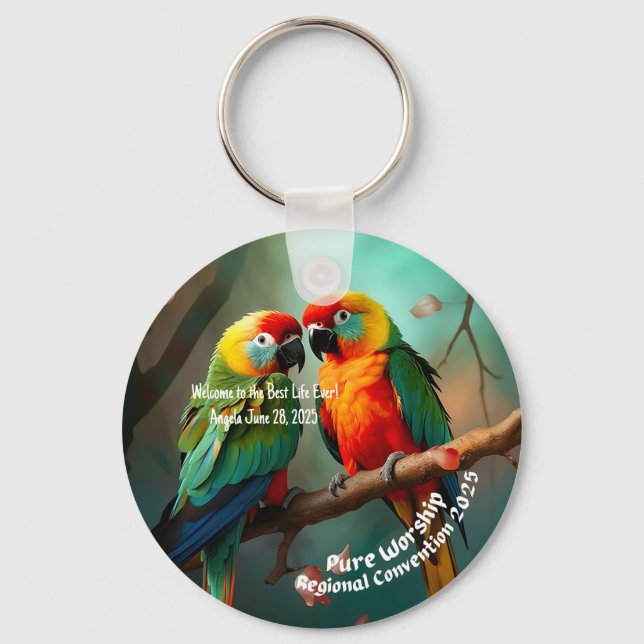 JW 2025 Regional Convention Baptism Keepsake Gift Key Ring (Front)