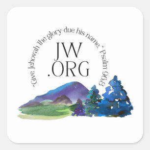 JW 2025 Year Text Psalm 96:8 Square Sticker