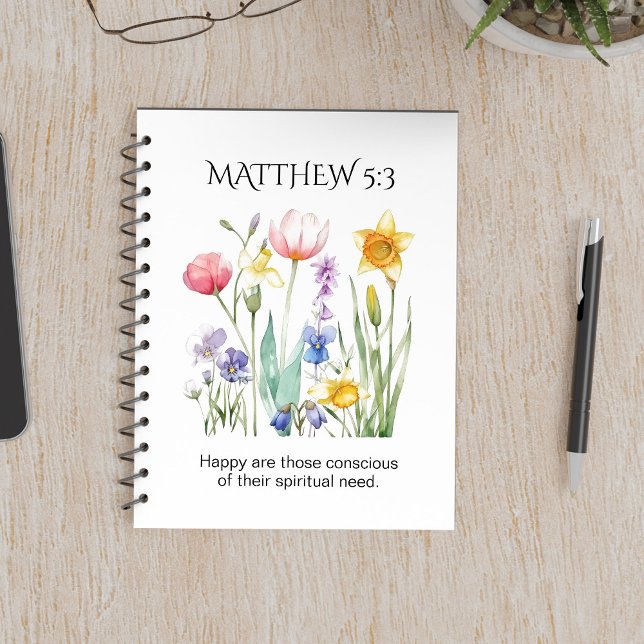 JW 2026 Year Text with Watercolor Florals Notebook (Creator Uploaded)