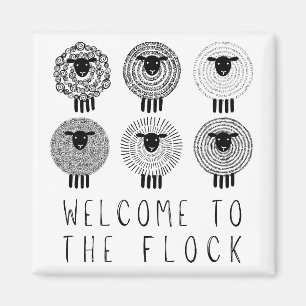 JW Baptism Gift Personalised Welcome to the Flock Magnet