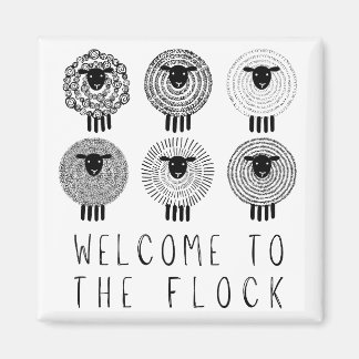 JW Baptism Gift Personalised Welcome to the Flock Magnet