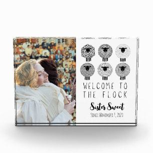 JW Baptism Gift Personalised Welcome to the Flock Photo Block