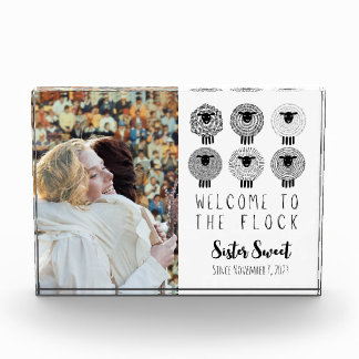 JW Baptism Gift Personalised Welcome to the Flock Photo Block