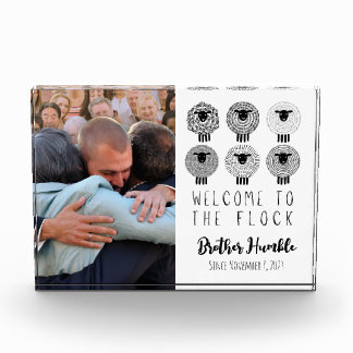 JW Baptism Gift Personalised Welcome to the Flock Photo Block