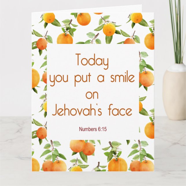 JW Baptism Gifts - Ruth 2:12 Greeting Card (Front)