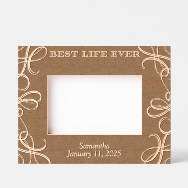 JW Baptism Keepsake Gift - Personalised! Etched Frames (Front)