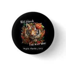 JW Baptism Keepsake Gift -Personalised Pin- Button