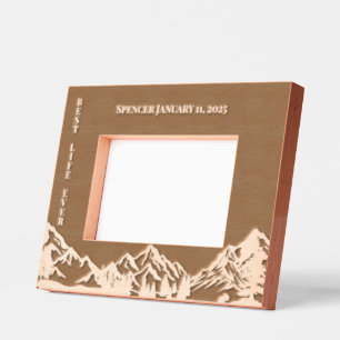 JW Baptism Keepsake Personalised for him Etched Frames