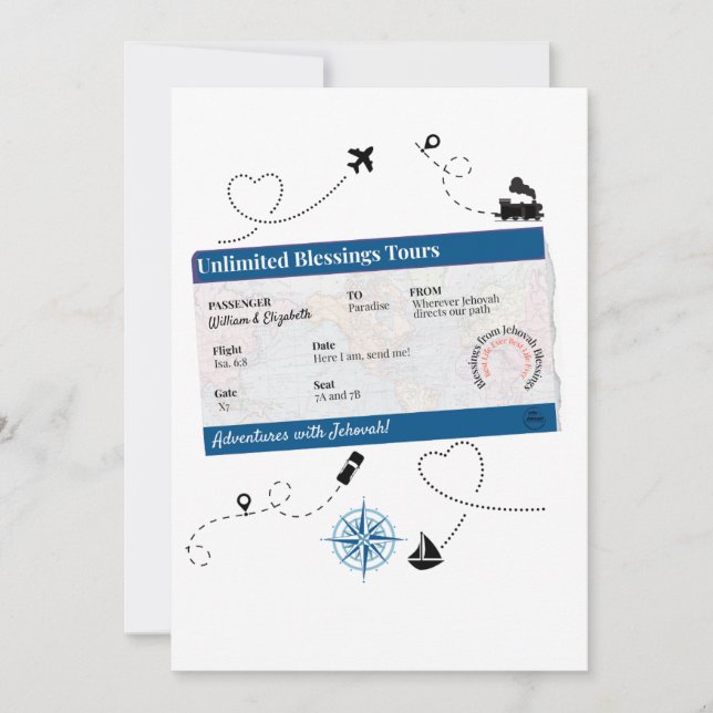 JW Circuit Overseer and Wife Thank You Card (Front)