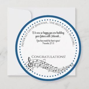JW Congratulations on Your Baptism Card