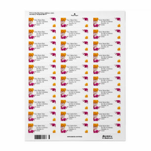 JW Customisable Return Address Labels